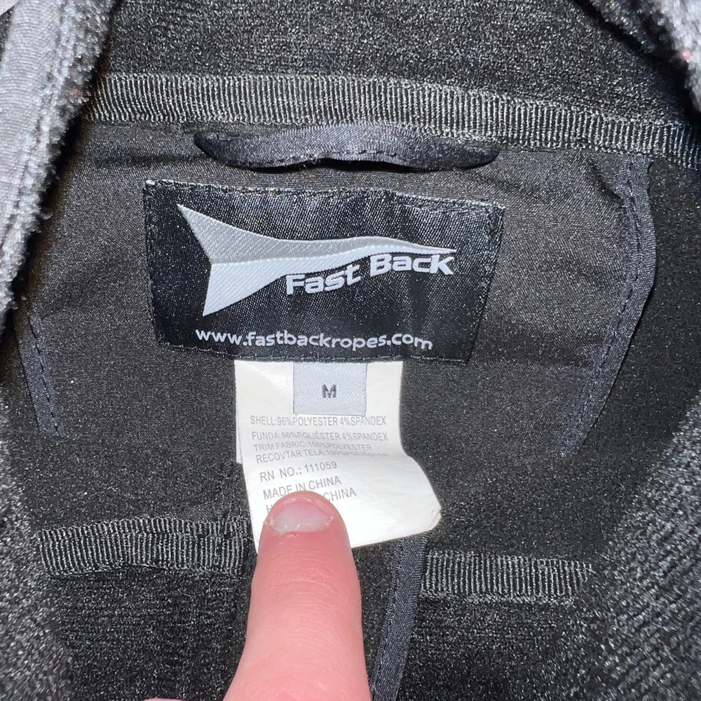 FAST BACK Ropes Microfiber Rodeo Jacket Used Size Medium - Picture 3 of 4